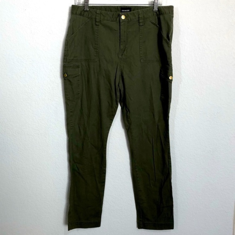 Joe Boxer Army Green Khaki Fatigue Utility Pants  6 Pockets Tapered Leg